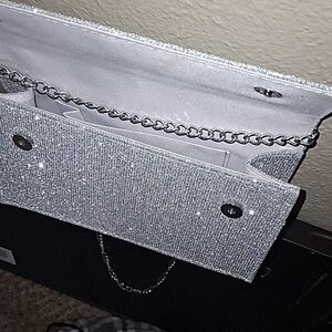Glamorous Silver Chain Wristlet